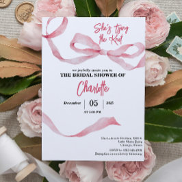 Chic Minimal She's Tying the Knot Bridal Shower  招待状