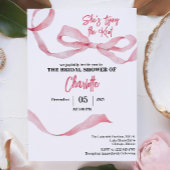 Chic Minimal She's Tying the Knot Bridal Shower  招待状
