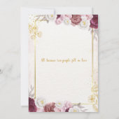 Chic Minimal Wedding Invitation 招待状 (裏面)