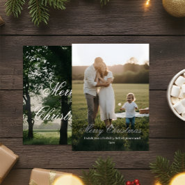 Chic Minimalist Christmas Card サンキューカード