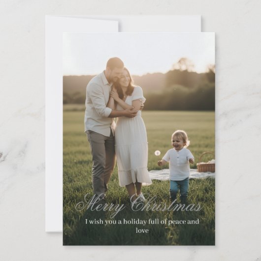 Chic Minimalist Christmas Card サンキューカード (正面)