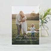 Chic Minimalist Christmas Card サンキューカード (スタンド正面)