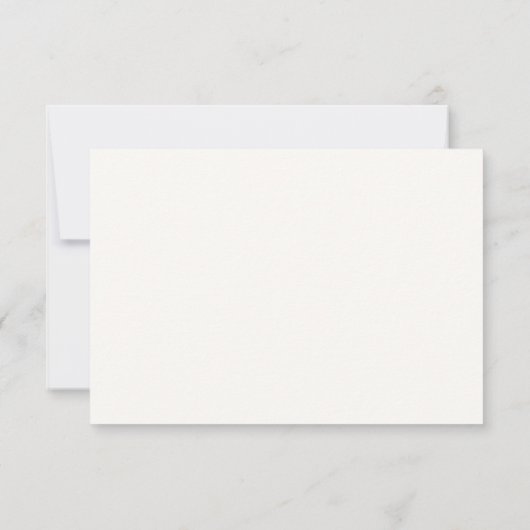 Chic Minimalist Monogram Wedding RSVP (裏面)