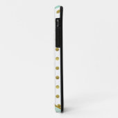 Chic Mint and Gold Polka Dots  Case-Mate iPhoneケース (裏面/左)