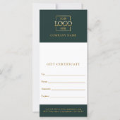 Chic Modern Business Personalized Gift Certificate (正面)