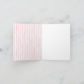 Chic Modern Martini Bridal Shower Thank You Card サンキューカード (内部)