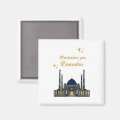 Chic Modern Minimal Ramadan Greeting マグネット (正面/裏面)