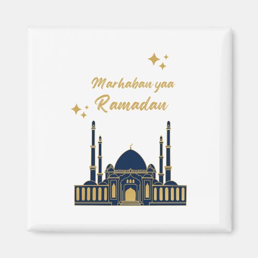 Chic Modern Minimal Ramadan Greeting マグネット (正面)