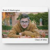 Chic Modern Minimalist Graduate Photo Desktop  フォトプラーク (正面)