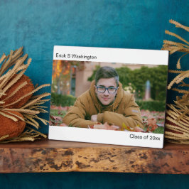 Chic Modern Minimalist Graduate Photo Desktop  フォトプラーク