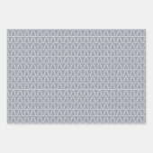 Chic Modern Minimalist Grey Pink ラッピングペーパーシート (正面3)