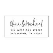 Chic Modern Script Name Return Address セルフインキングスタンプ (デザイン)