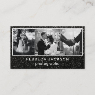 Chic Modern Script Typography Simple Photographer  名刺