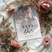 Chic Modern Transparency Wedding Photo Script アクリル招待状