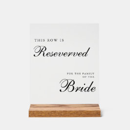Chic Modern Wedding Reserved Sign アクリルサイン