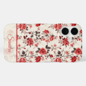 Chic Mom Gifts Rose Name Case-Mate iPhoneケース (裏面 (横))