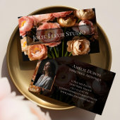 Chic Moody Elegant Peony Luxury Feminine Photo 名刺