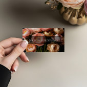 Chic Moody Elegant Peony Luxury Feminine Photo 名刺
