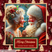 Chic Mr. and Mrs. Claus Red Gold Bath Towel バスタオルセット
