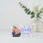 Chic Nail Salon Manicurist Artist Iridescent Opal 名刺 (スタンド正面)