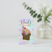 Chic Nail Salon Manicurist Artist Stylish Opal 名刺 (スタンド正面)
