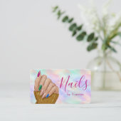 Chic Nail Studio Manicurist Artist Iridescent Opal 名刺 (スタンド正面)