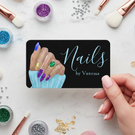 Chic Nail Technician Beauty Salon Branding 名刺