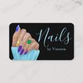 Chic Nail Technician Beauty Salon Branding 名刺 (正面)