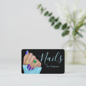 Chic Nail Technician Beauty Salon Branding 名刺 (スタンド正面)