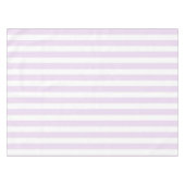 Chic Nautical Pastel Purple Stripes Spring Summer  テーブルクロス (正面(横))