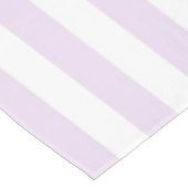 Chic Nautical Pastel Purple Stripes Spring Summer  テーブルクロス (アングル)