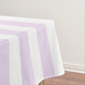 Chic Nautical Pastel Purple Stripes Spring Summer  テーブルクロス (インサイチュ)