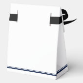 Chic Navy Blue Class of 2026 Custom Graduation フェイバーボックス (裏面)