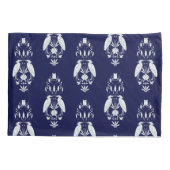 Chic navy blue Heron Pond Heritage Revival 枕カバー (裏面)