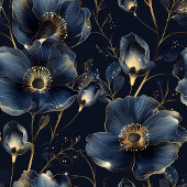 Chic Navy Gold Throw Elegant Monogram Gift Idea フリースブランケット