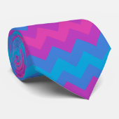 Chic Necktie: Magenta, Purple and Blue Chevrons ネクタイ (ロール)