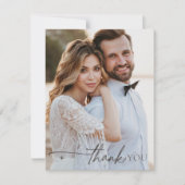 Chic Neutals 結婚's Thank 淡い色の You Taupe ID1020 サンキューカード (正面)