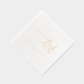 Chic Neutals 結婚's Thank You ID1020 箔ナプキン (右)