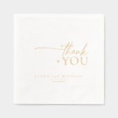 Chic Neutals 結婚's Thank You ID1020 箔ナプキン (正面)