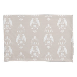 Chic neutral beige Heron Heritage Revival 枕カバー