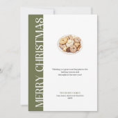 Chic Neutral Christmas Cookies Digital Greeting  シーズンカード (正面)