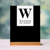 Chic Newly Wed Design アクリルサイン (ニュートラル)