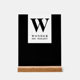 Chic Newly Wed Design アクリルサイン