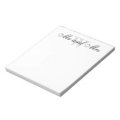 CHIC NOTEPAD_"Mr.And Mrs."ホワイト ノートパッド (回転)