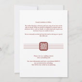 Chic Once Upon a Time 3-Photo Then & Now Wedding セーブザデート (裏面)