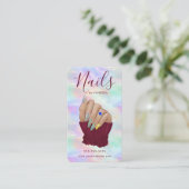Chic Opal Manicurist Artist Nail Studio Modern 名刺 (スタンド正面)