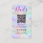 Chic Opal Manicurist Artist Stylish Nail Studio 名刺 (裏面)