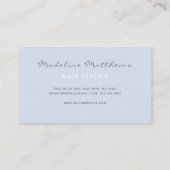 Chic Pastel Blue美容師スクリプト名  名刺 (裏面)