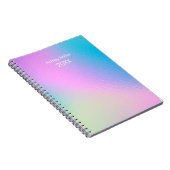 Chic Pastel Holographic Customize ノートブック (右側)
