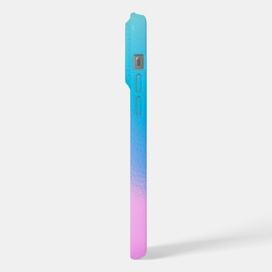 Chic Pastel Holographic Personalized Name iPhoneケース (左側面)